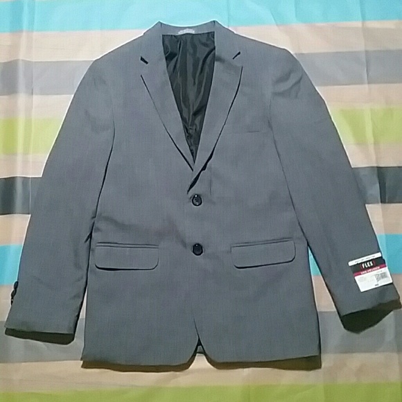 Van Heusen Flex Boys Gray Suit Jacket - Picture 1 of 8